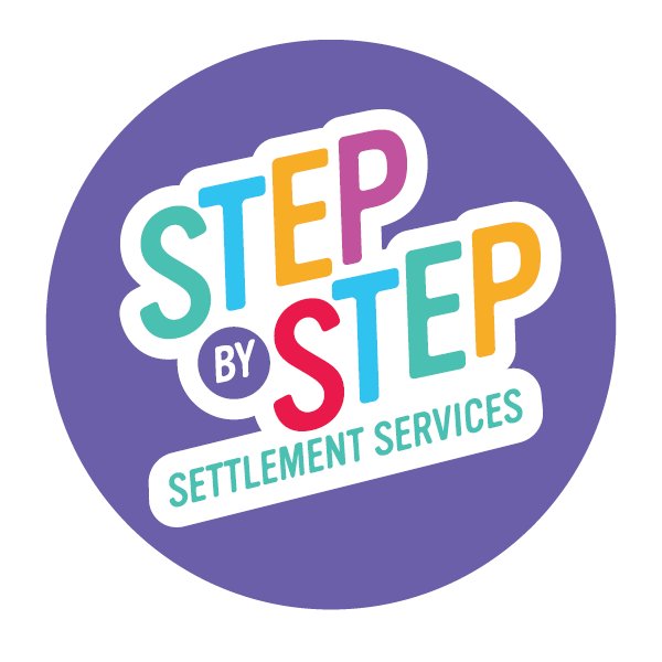 Step by step migrant settlement services logo