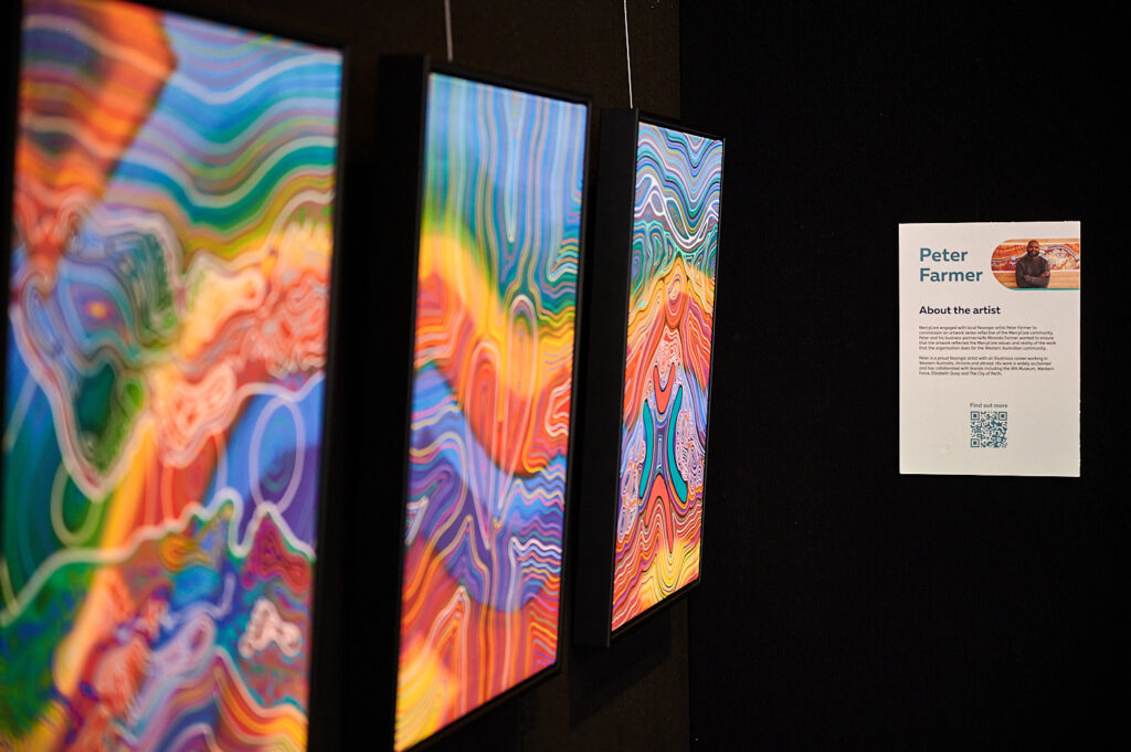 MercyCare values artwork on display at staff and volunteer day